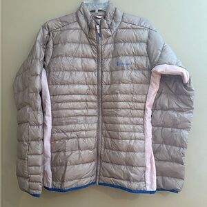 Cotopaxi Taupe and Pink Puffer Jacket